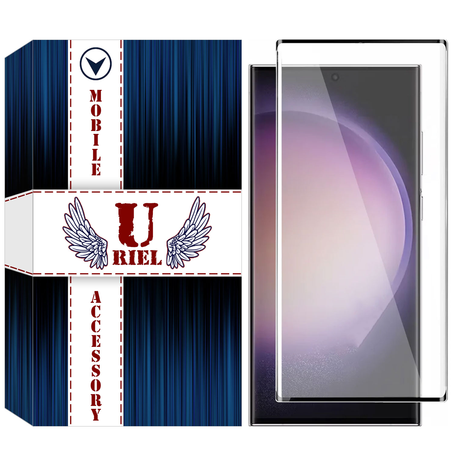 محافظ صفحه نمایش یوریل مدل UFGEDGE مناسب برای گوشی موبایل سامسونگ Galaxy S23 Ultra
