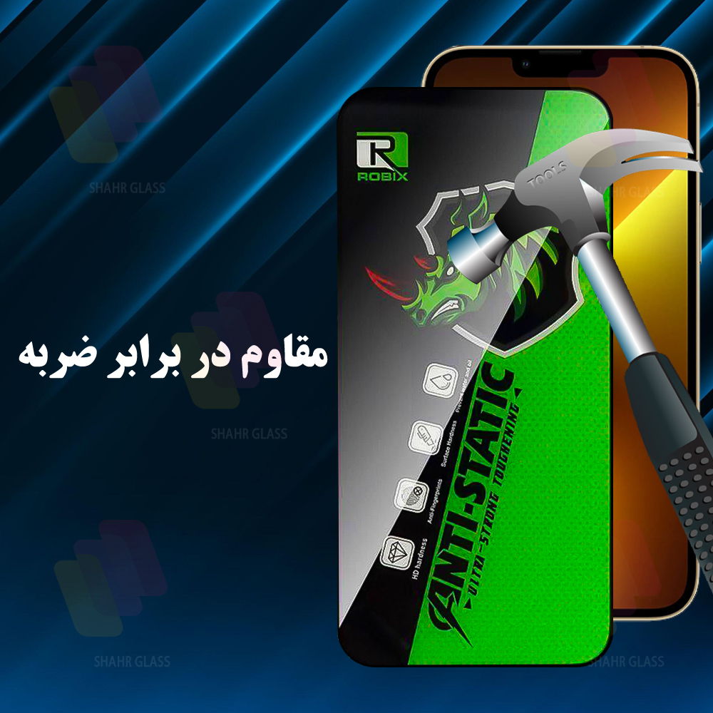 محافظ صفحه نمایش شهر گلس مدل ROBIXS مناسب برای گوشی موبایل سامسونگ Galaxy S24 Ultra 5G - Image 6