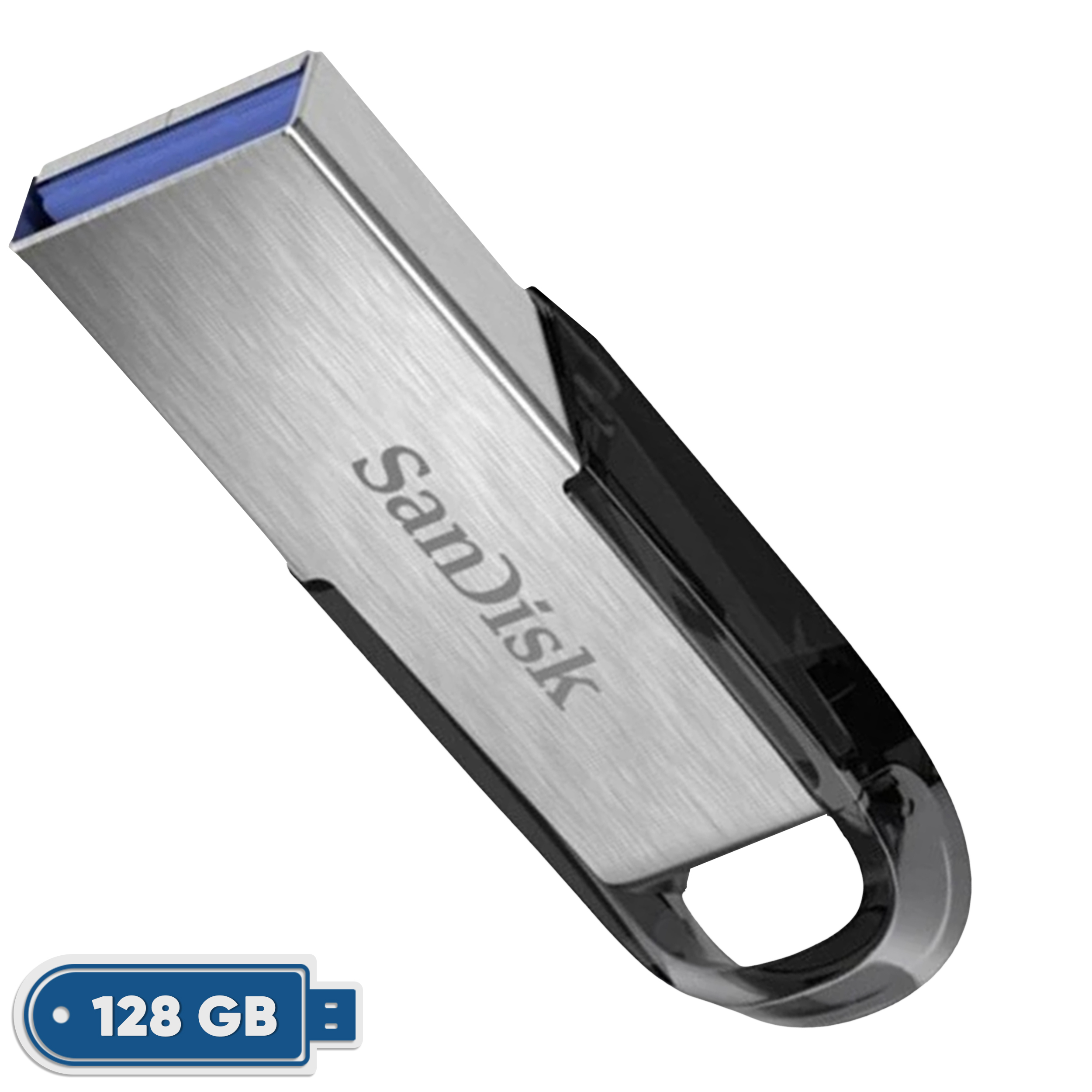 فلش مموری سندیسک مدل CZ73 ظرفیت 128 گیگابایت با بدنه فلزی، رابط USB 3.0 و سرعت انتقال 150 مگابایت بر ثانیه، سازگار با کامپیوتر، لپتاپ، گوشی و تلویزیون - Image 2