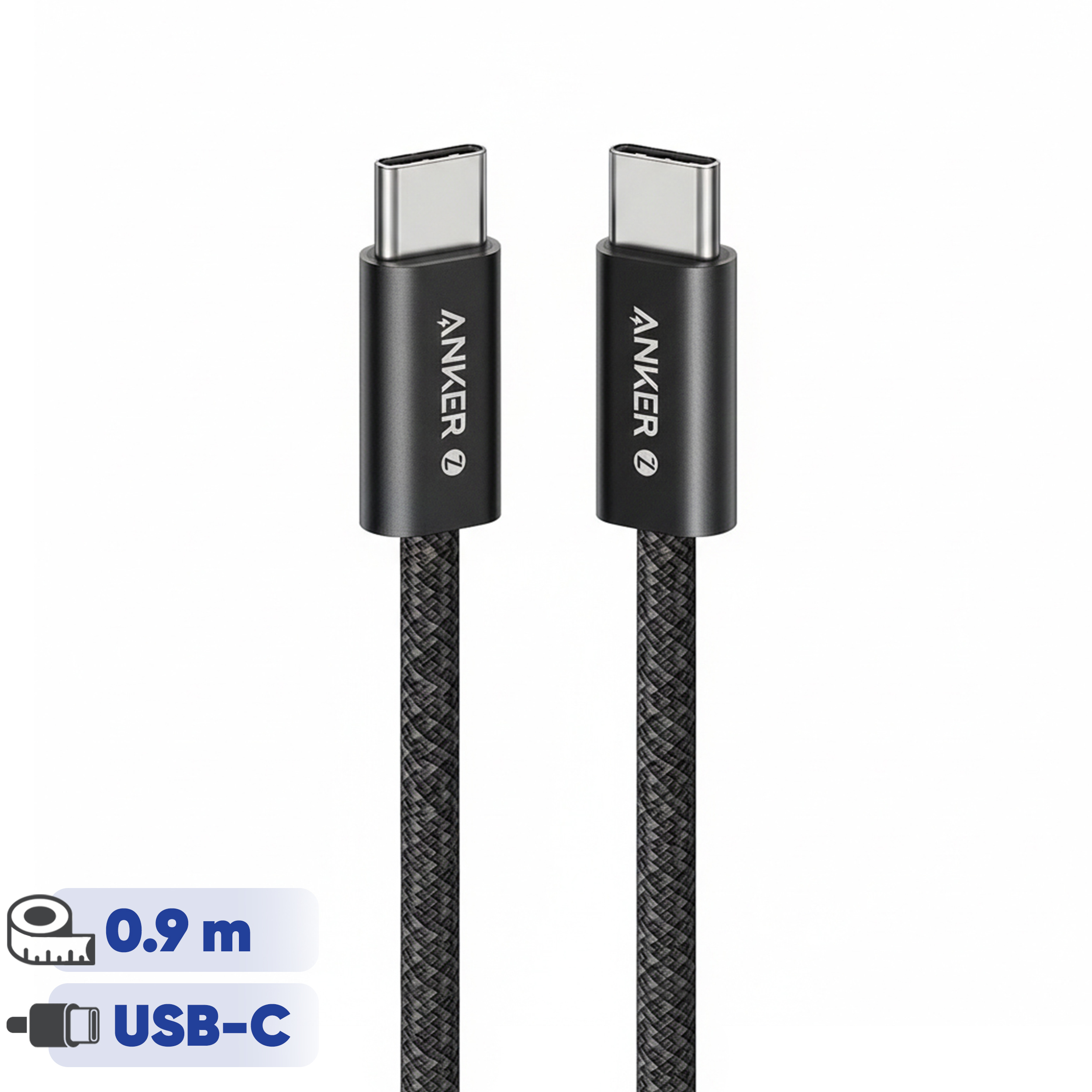 کابل تبدیل USB-C به USB-C انکر مدل Zolo A8060 طول 0.9 متر با توان 240 وات - Image 3