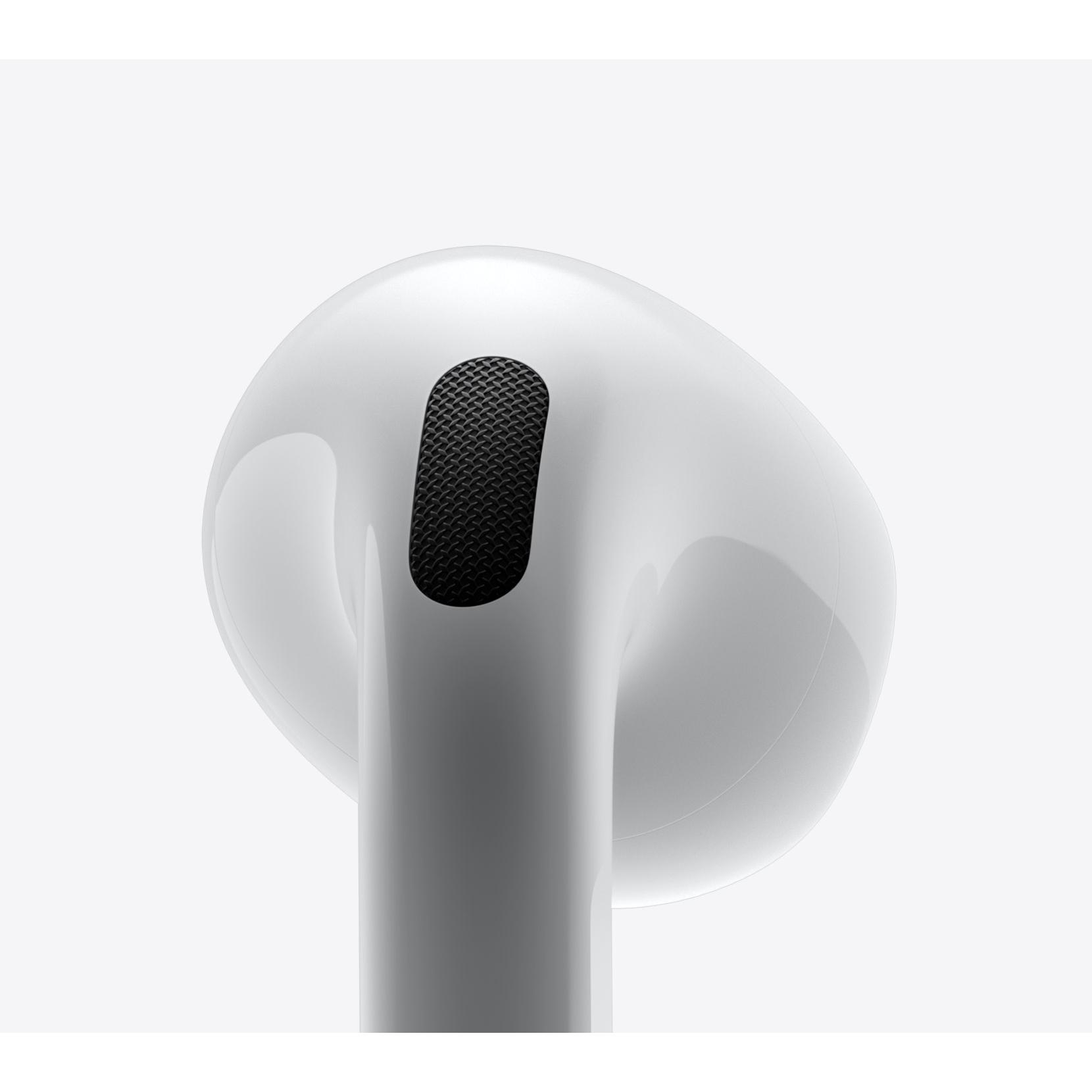 هدفون بلوتوثی اپل مدل AirPods 4 دارای نویز کنسلینگ، درگاه شارژ USB-Type-C و شارژ بی سیم، با قابلیت اتصال به چند دستگاه، پشتیبانی از فرمان لمسی و دستیار صوتی، نشانگر LED، مقاوم در برابر پاشش آب و گرد و غبار - Image 7