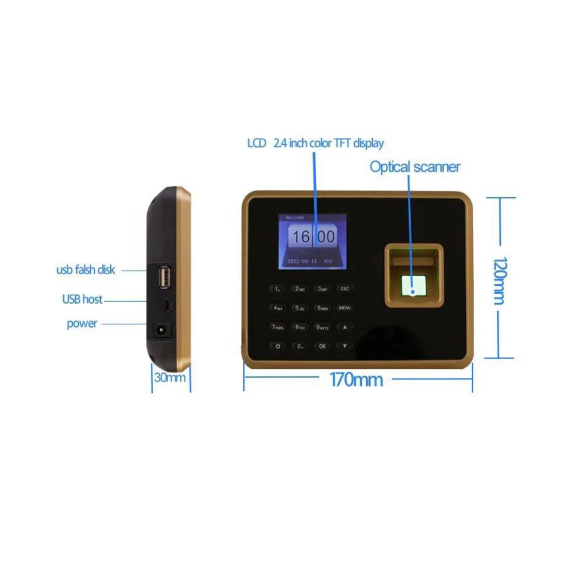 دستگاه حضور و غیاب مدل Kamatec K10 - Image 12