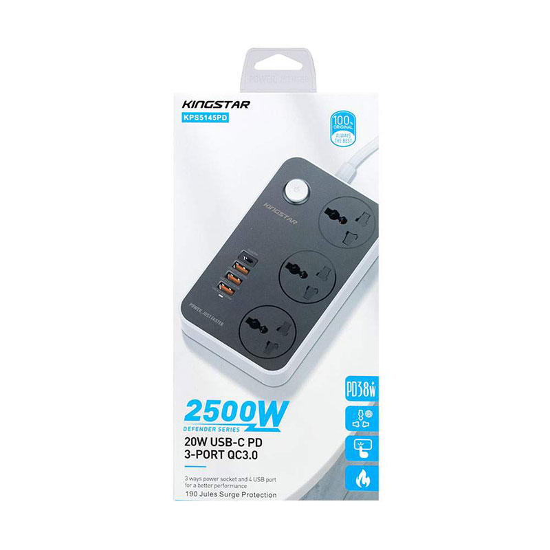 چند راهی برق کینگ استار مدل King Star KPS5145PD - Image 3