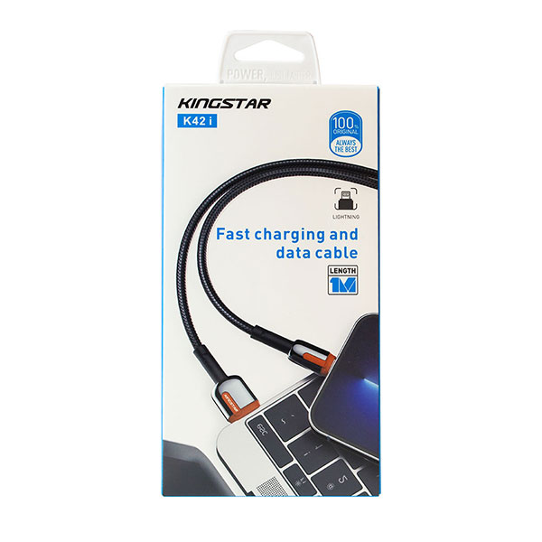 کابل تبدیل USB-Type A به Lightning کینگ استار مدل King Star K42i 1M - Image 3