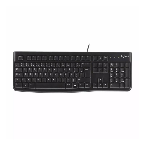 کیبورد با سیم لاجیتک مدل LOGITECH K120 با حروف فارسی