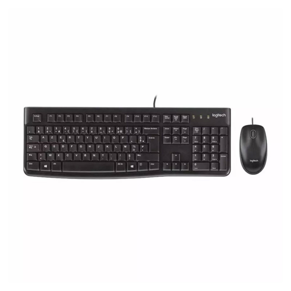 کیبورد و ماوس با سیم لاجیتک مدل LOGITECH MK120 با حروف فارسی
