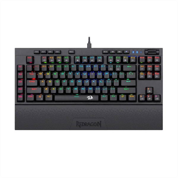کیبورد با سیم گیمینگ ردراگون مدل Redragon Broadsword K588 PRO RGB