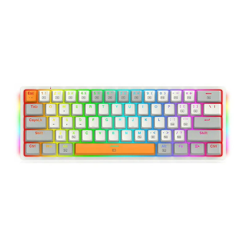 کیبورد با سیم گیمینگ ردراگون مدل Redragon Akali K642 WGO RGB