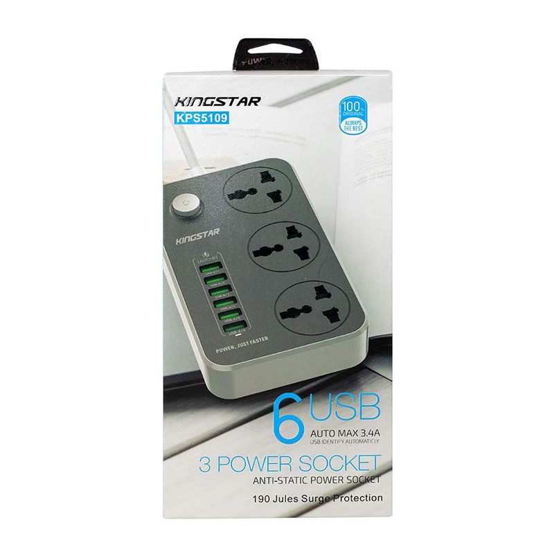 چند راهی برق کینگ استار مدل King Star KPS5109 - Image 2