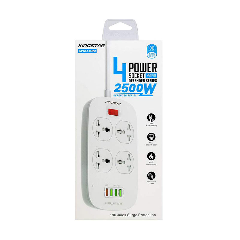 چند راهی برق کینگ استار مدل King Star KPS5135PD - Image 3