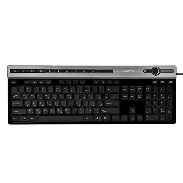 کیبورد با سیم کینگ استار مدل King Star KB92