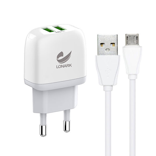 شارژر دیواری لونارک مدل Lonark LW53A 12W