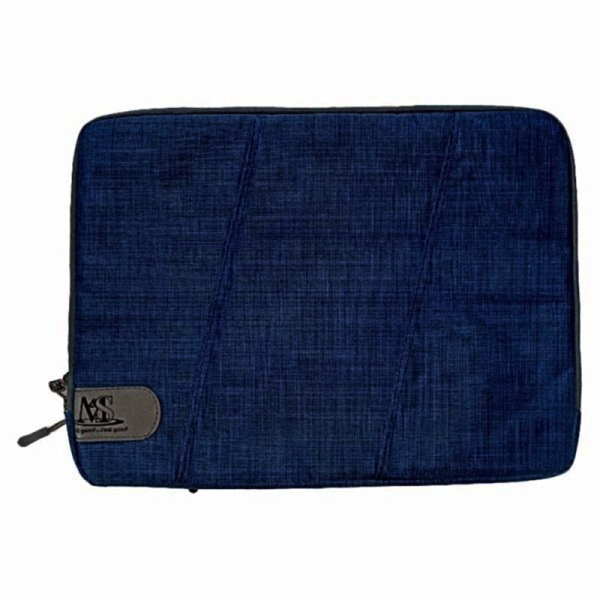 کاور زیپی ضربه گیر دار لپ تاپ 15.6 اینچی M&S سورمه ای