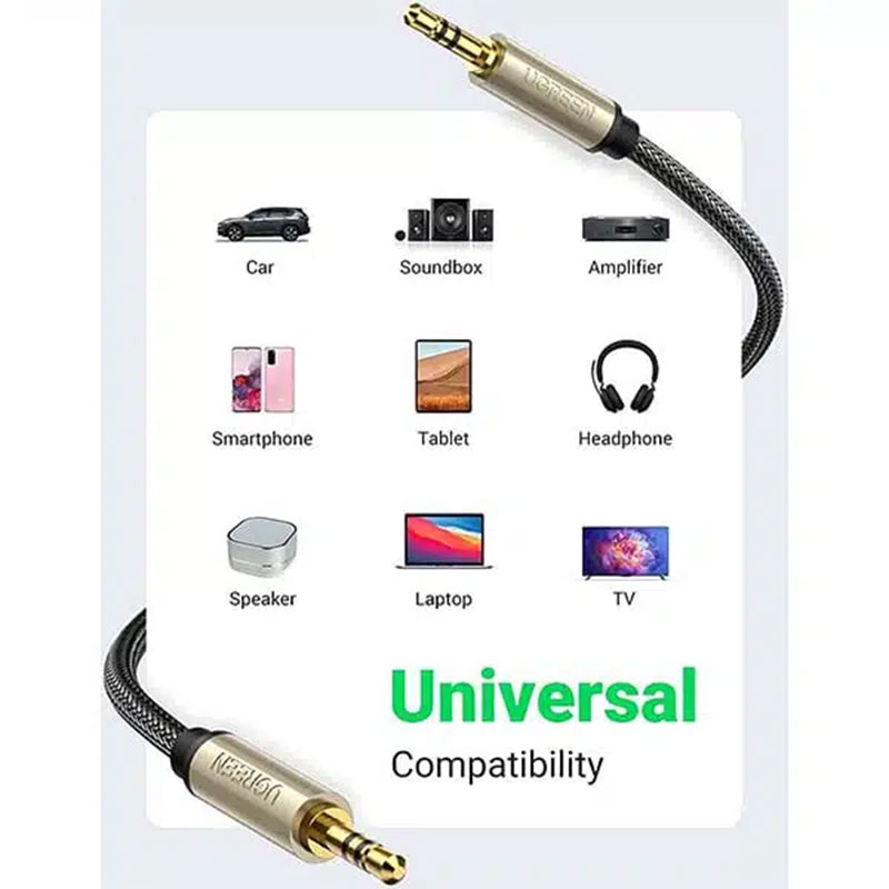 کابل 1 به 1 صدا AUX یوگرین مدل UGreen AV125-10602 1M - Image 2