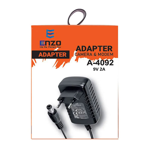 آداپتور مودم انزو مدل ENZO A-4092 9V 2A