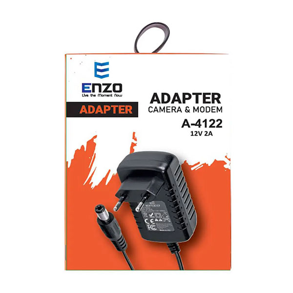 آداپتور مودم انزو مدل ENZO A-4122 12V 2A