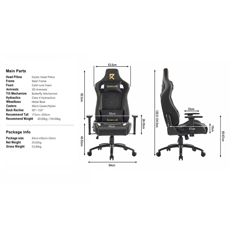 صندلی گیمینگ ردراگون مدل Redragon C-329 - Image 6