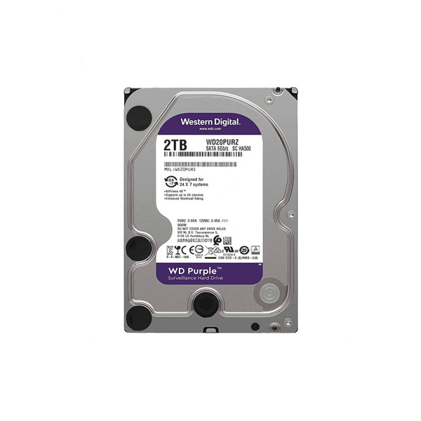 هارددیسک اینترنال وسترن دیجیتال مدل Purple WD20PURZ ظرفیت 2 ترابایت