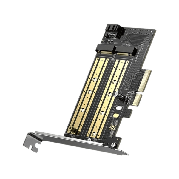 مبدل M.2 SATA + M.2 NVMe به PCIe 3.0X4 یوگرین مدل UGreen CM302-70504