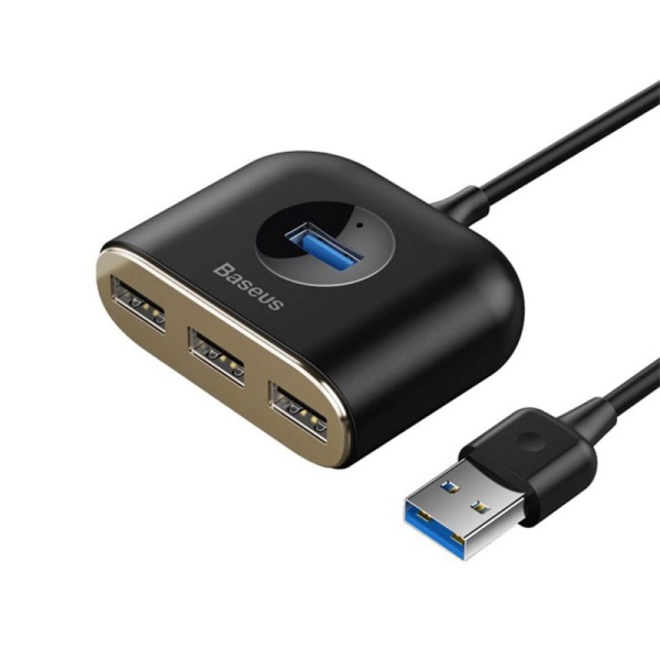 هاب 4 پورت USB TYPE-A بیسوس مدل Baseus Square Round (CAHUB-AY01)