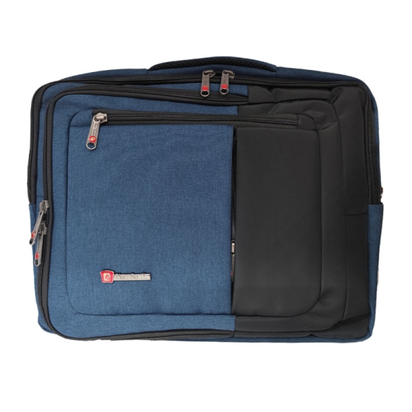 کیف لپ تاپ سه کاره دو تبله 15.6 اینچی پیرکاردین مدل Pierre Cardin 111 آبی