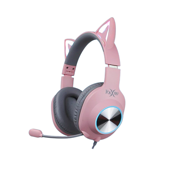 هدست گیمینگ با سیم فاکس ری مدل FoxXray FXR-BAL-62 صورتی