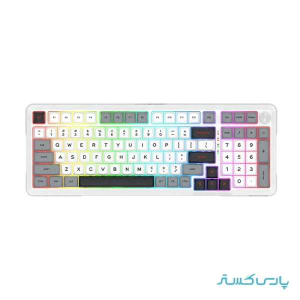 کیبورد بی سیم/باسیم گیمینگ ردراگون مدل Redragon BRAGI PRO K688 WGL RGB