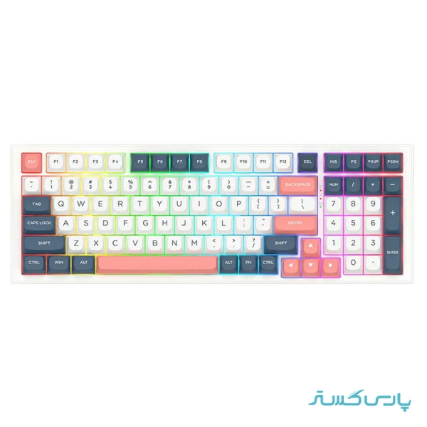 کیبورد بی سیم/باسیم گیمینگ ردراگون مدل Redragon FLAMBERGE PRO K723 WBR RGB