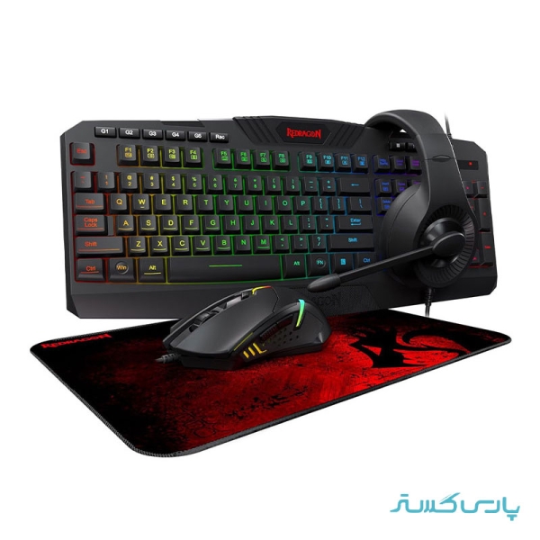 باندل گیمینگ هدست و کیبورد و ماوس و ماوس پد ردراگون مدل Redragon S101 BA 3