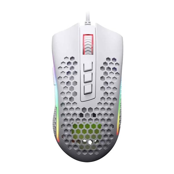 ماوس گیمینگ ردراگون با سیم مدل Redragon Storm M808 RGB White