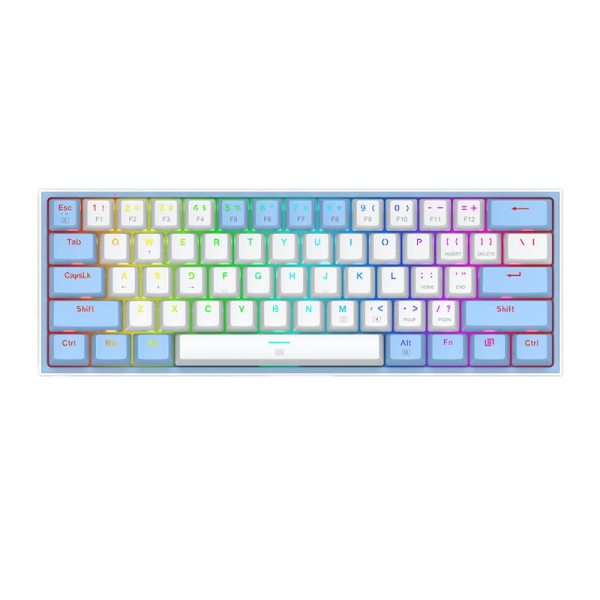 کیبورد باسیم گیمینگ ردراگون مدل Redragon FIZZ K617 WB RGB